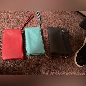 3 un branded purses and hand bags